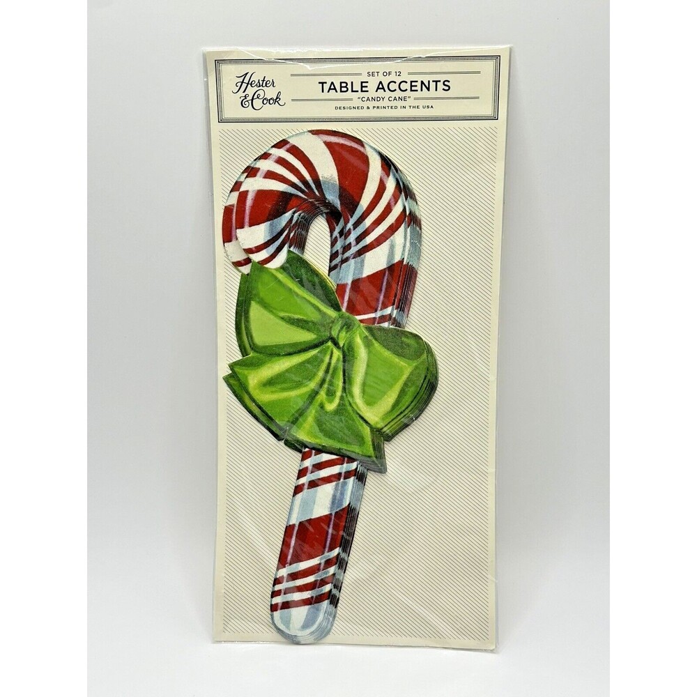 Hester & Cook Christmas Candy Cane Table Accent - Set of 12 - KP867